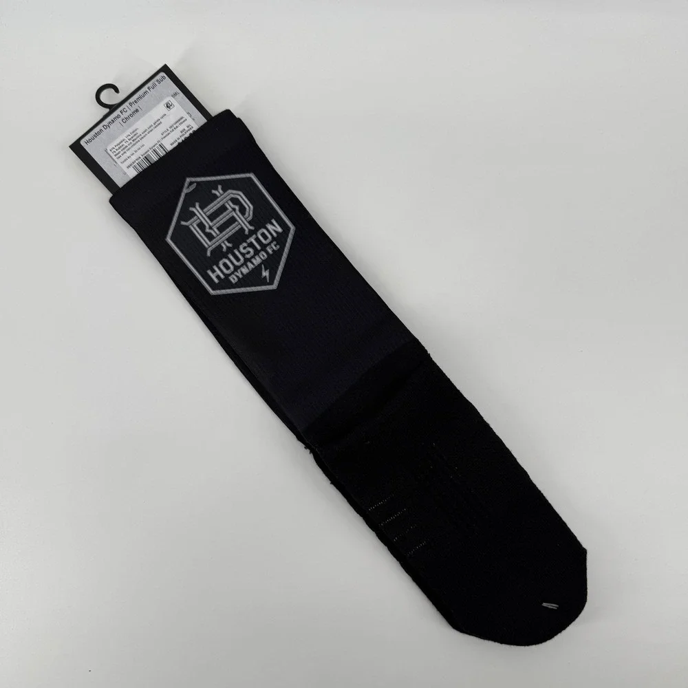 Houston‎ Dynamo FC Strideline Premium Black Soccer Socks M L